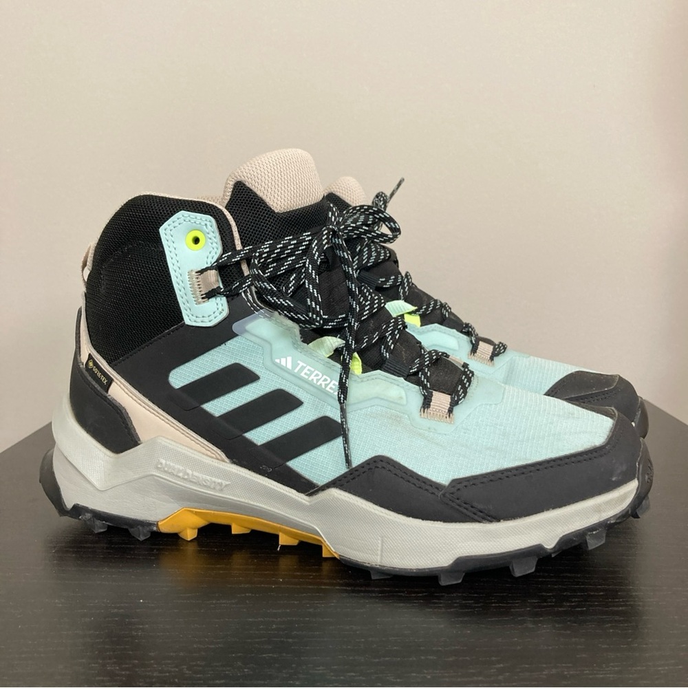 adidas Terrex Lace Up Boots - Black, Light Blue, Yellow